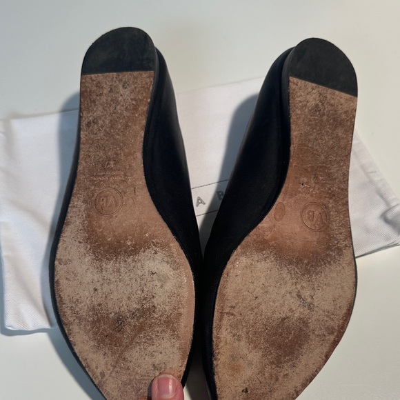 Veronica Beard Black Embroidered Flats - Picture 3 of 8